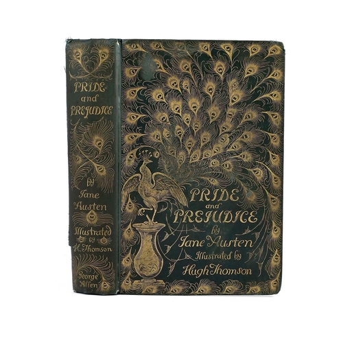 10 - ° ° Austen, Jane - Pride and Prejudice, illustrated by Hugh Thomson, the Peacock edition, 8vo, or... 