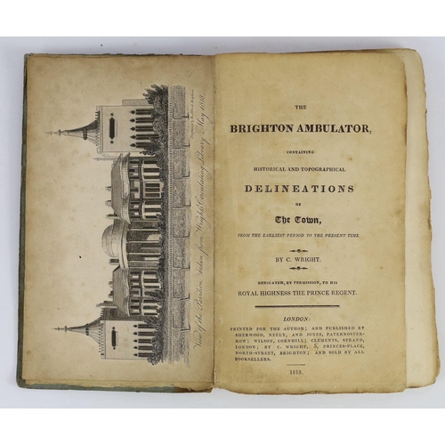 100 - ° ° BRIGHTON: Brighton As It Is, 1832 - The Royal Edition. map and text illus.; original gilt cloth.... 