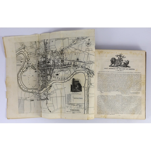 113 - ° ° CHESHIRE - Hanshall, J.H - The History of the County Palatine of Chester, 4to, rebacked calf, bo... 