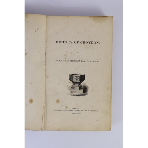 118 - ° ° CROYDON: Garrow, Rev. D.W. - The History and Antiquities of Croydon ... (and) a Sketch of the Li... 