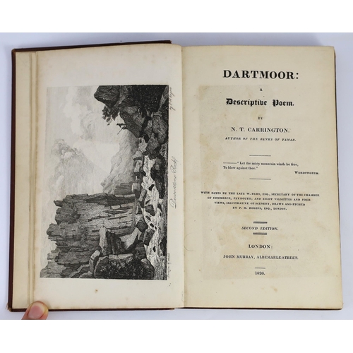 127 - ° ° DEVON & DARTMOOR - Carrington, Nicholas Toms - Dartmoor: A Descriptive Poem, 1st edition, 8vo, o... 