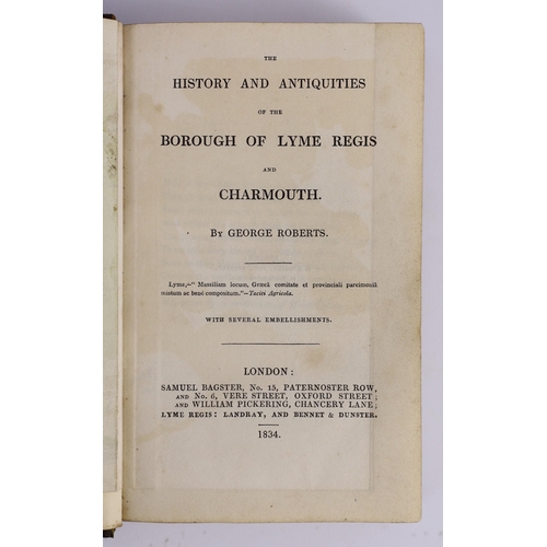 135 - ° ° DORSET: Roberts, George - The History and Antiquities of the Borough of Lyme Regis and Charmouth... 