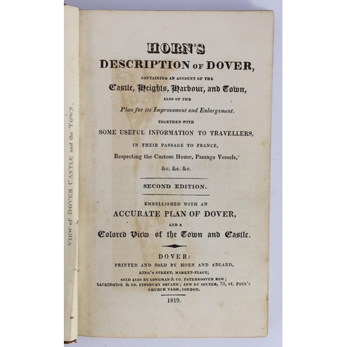 139 - ° ° DOVER: Horn's Description of Dover ... also for the plan for its improvement ... Together with s... 