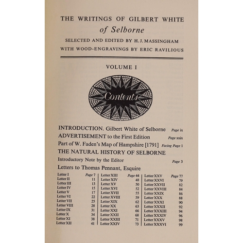 18 - ° ° White, Gilbert - The Writings of Gilbert White of Selborne Selected and edited by H.J Massingham... 