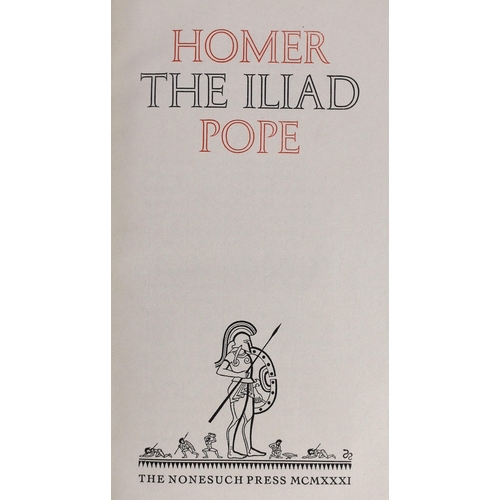 27 - ° ° Nonesuch Press - London - Homer - The Iliad [and] The Odyssey,  one of 1450 & 1300, 2 vols, tran... 