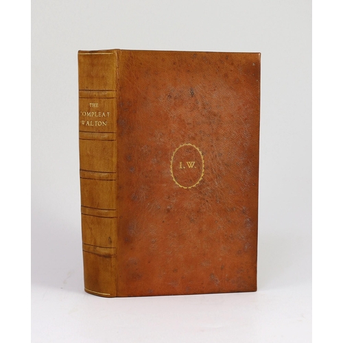 28 - ° ° Nonesuch Press - London - Walton, Izaak - The Compleat Angler, one of 1600, 8vo, tan morocco, fr... 