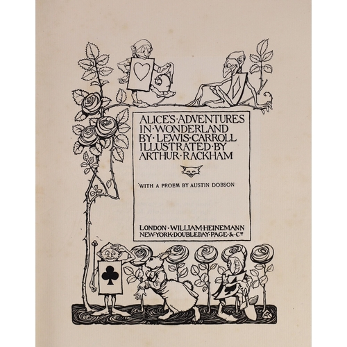 30 - ° ° Dodgson, Charles Lutwidge - Alices Adventures in Wonderland, one of 1130, illustrated with 13 t... 