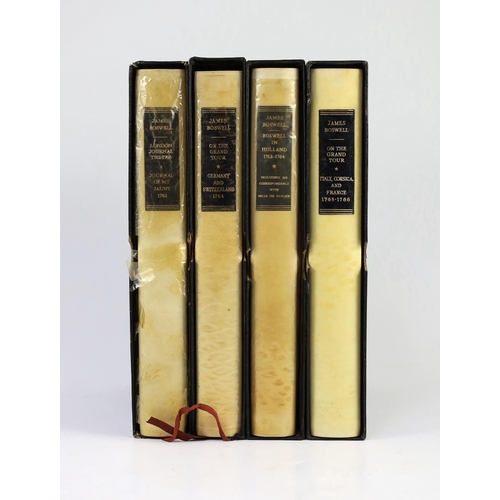 34 - ° ° Boswell, James - The Yale Edition of the Private Papers ... Limited Editions, 4 vols, i.e., Bosw... 