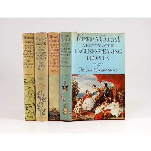 35 - ° ° Churchill, Sir Winston Spencer - A History of English-Speaking Peoples, First Edition, 4 vols. n... 