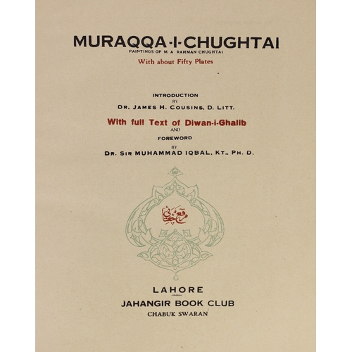 36 - ° ° [Abdur Rahman Chughtai; Mirza Asadullah Khan Ghalib] - Muraqqa-I-Chughtai Paintings of M A Rahma... 