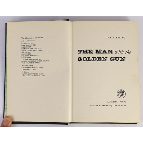 41 - ° ° Fleming, Ian - The Man with the Golden Gun. First Edition. half title, publisher's black cloth, ... 