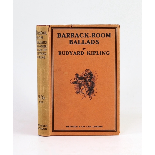 45 - ° ° Kipling, Rudyard - Barrack Room Ballads and Other Verses, 55th edition, title illus., half title... 