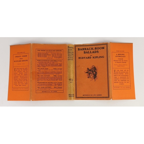 45 - ° ° Kipling, Rudyard - Barrack Room Ballads and Other Verses, 55th edition, title illus., half title... 