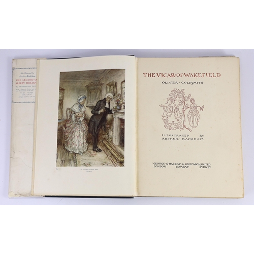 52 - ° ° Goldsmith, Oliver - The Vicar of Wakefield, illustrated with 12 colour plates by Arthur Rackham,... 