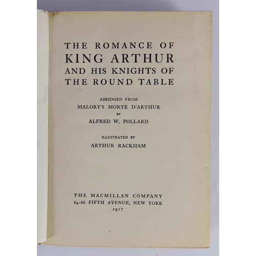 55 - ° ° Malory, Thomas, Sir - [Le Morte Darthur]. The Romance of King Arthur, illustrated with 16 co... 