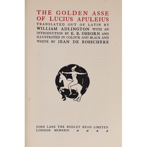 60 - ° ° Apuleius - William Addington (translator) - The Golden Asse of Lucius Apuleius, one of 3000, ill... 