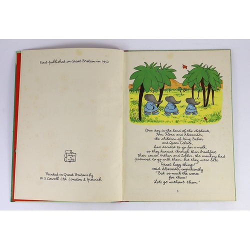 72 - ° ° Brunhoff, Laurent de -2 works -  Babars Picnic, folio, pictorial boards with d/j, translated by... 