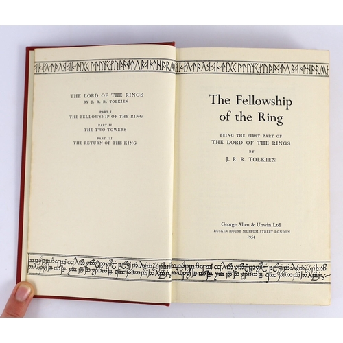 74 - ° ° Tolkien, John Ronald Reuel - The Lord of the Rings, 1st editions, 1st impressions of Towers and ... 