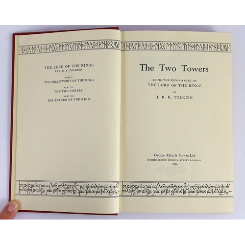 74 - ° ° Tolkien, John Ronald Reuel - The Lord of the Rings, 1st editions, 1st impressions of Towers and ... 