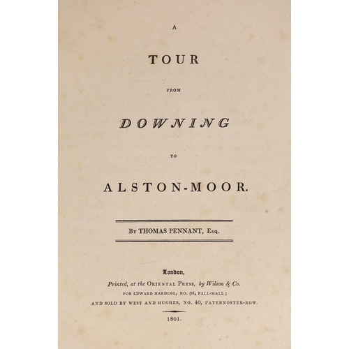 83 - ° ° ALSTON-MOOR - Pennant, Thomas - A Tour from Downing to Alston-Moor, 1st edition, 4to, rebound ha... 