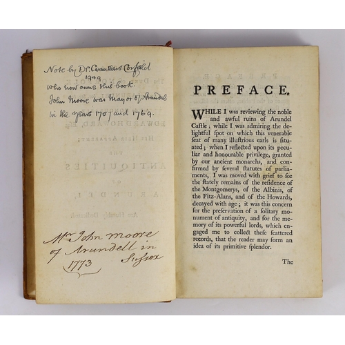 85 - ° ° ARUNDEL: (Carracioli, Charles) - The Antiquities of Arundel ... by the Master of the Grammar-Sch... 