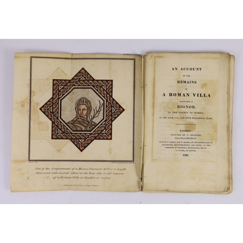 87 - ° ° ARUNDEL: (Lysons, Samuel) - An Account of the Remains of a Roman Villa discovered at Bignor, in ... 