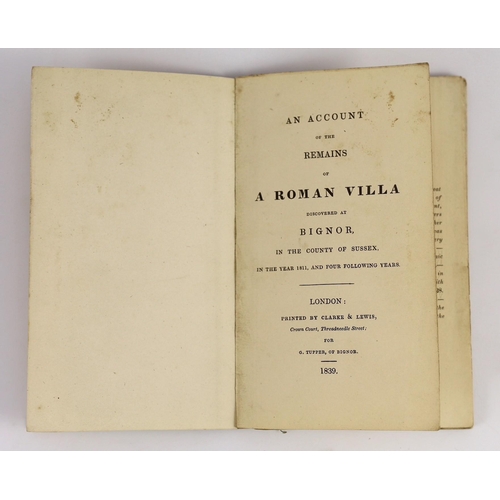 87 - ° ° ARUNDEL: (Lysons, Samuel) - An Account of the Remains of a Roman Villa discovered at Bignor, in ... 