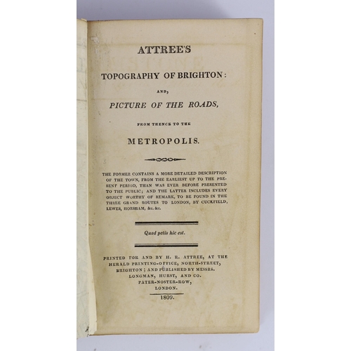 93 - ° ° BRIGHTON: (Brighton) Attree's Topography of Brighton: and, Picture of the Roads, from thence to ... 