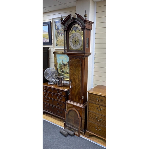 150 - A George III mahogany 8 day longcase clock marked Jeremy Standring, height 230cm