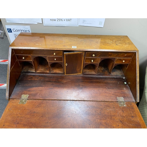 164 - A George III mahogany bureau, width 91cm, depth 50cm, height 106cm Ivory submission reference: 413W8... 