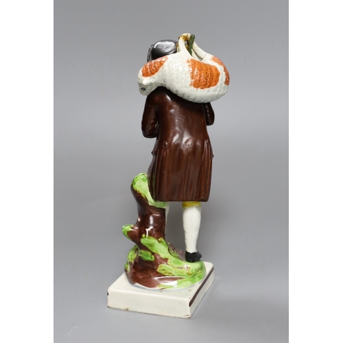 262 - An Enoch Wood type pearlware Lost Sheep figure group, c.1810,22cm high,