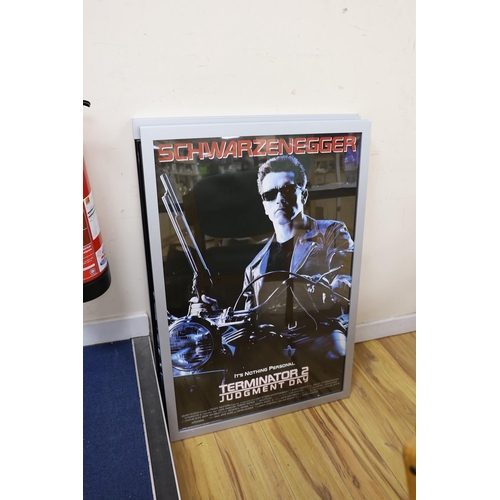 589 - Five framed cinema posters, Captain America Civil War signed by Chris Evans, who played Captain Amer... 