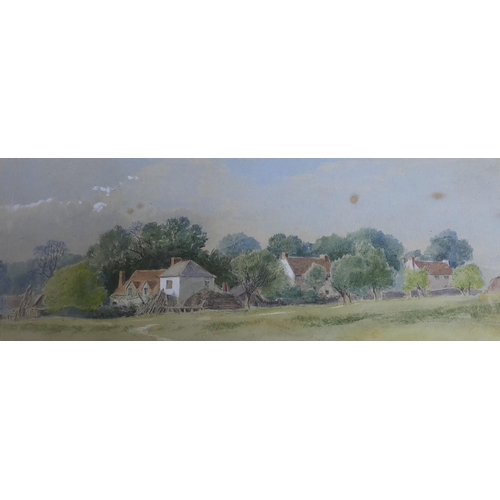 613 - Arthur Henry Graham Hoggarth (1882-1964), watercolour, 'The Lyth Valley', signed, 42 x 57cm, togethe... 