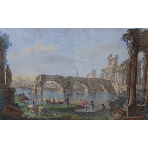 649 - Whittle & Laurie, four coloured engravings, Views of Ancient Rome, 29 x 40cm