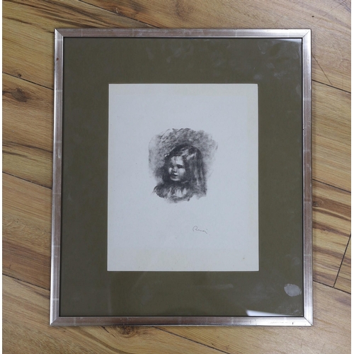 652 - Pierre-Auguste Renoir (French, 1841-1919) 'Claude Renoir, Tourné à Gauche' (Delteil 40; Stella 40)li... 