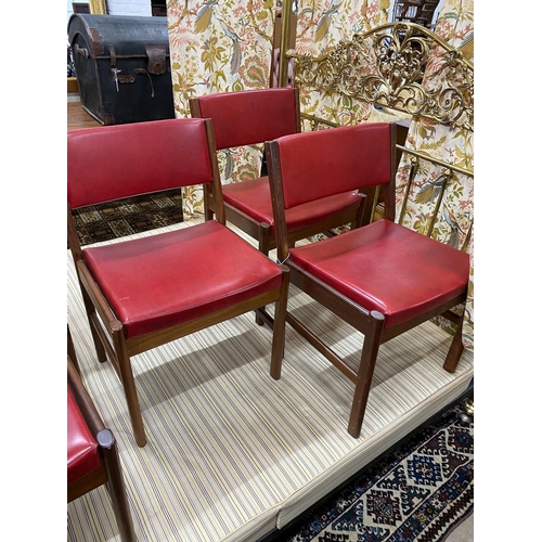 85 - A set of ten 1950s teak dining chairs, possibly Mackintosh