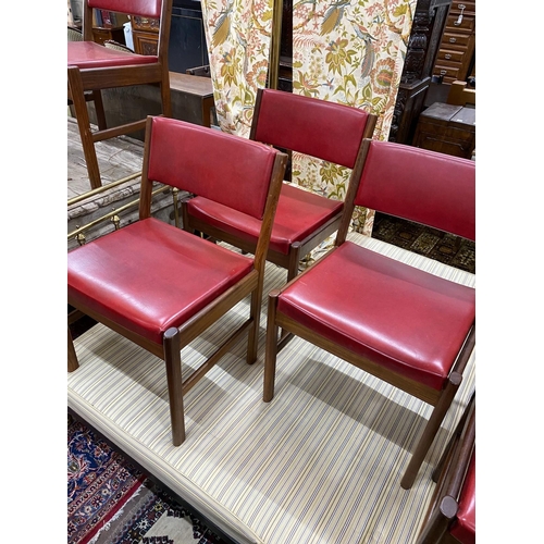 85 - A set of ten 1950s teak dining chairs, possibly Mackintosh