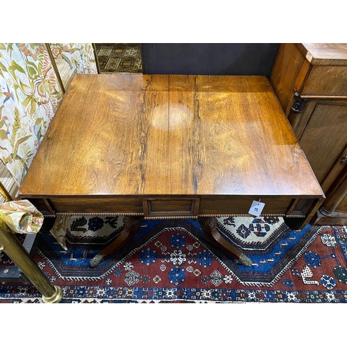 87 - A Regency rosewood sofa table, width 92cm, depth 71cm, height 71cm