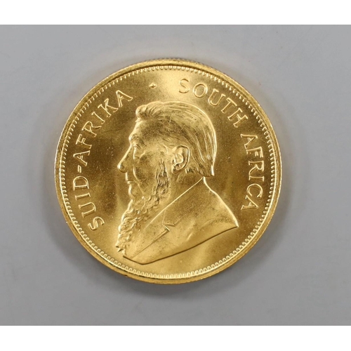 877 - A 1981 gold krugerrand.