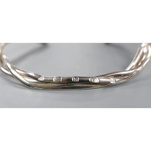 937 - A modern silver necklet by A. Haviland-Nye, London, 2009.