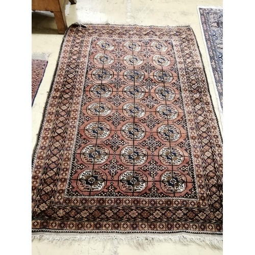 1108 - Two Bokhara red ground rugs, larger 180 x 125cm