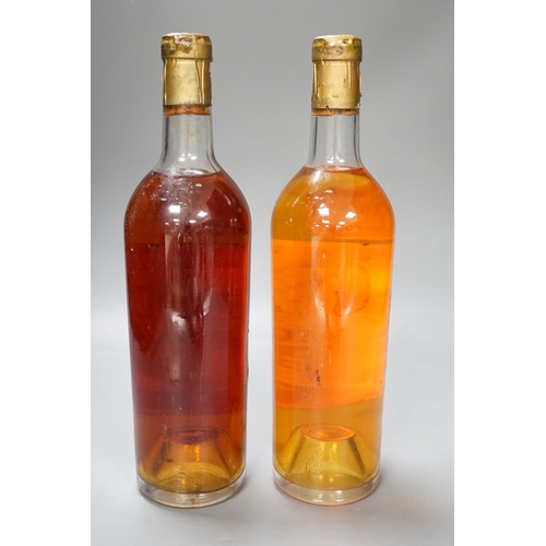 1347 - Two bottles of 1957 Barsac Grand Vin Bordeaux,