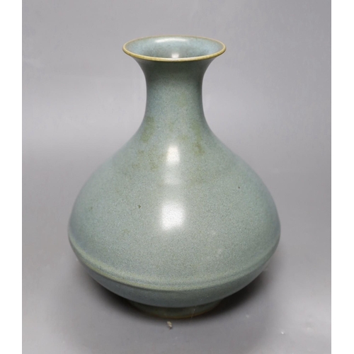 254 - A Chinese Jun-type vase, 21cm