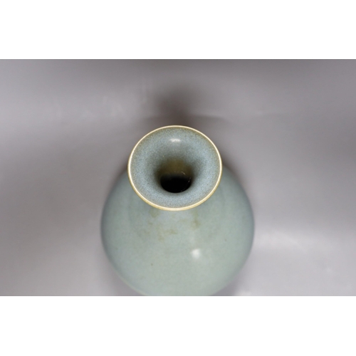 254 - A Chinese Jun-type vase, 21cm