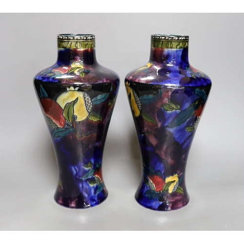 280 - A pair of S. Hancock & Sons Rubens Ware vases, 29cm