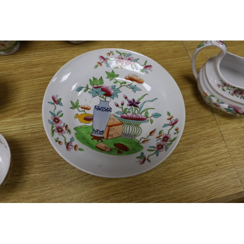 338 - A mid 19th Century Hillditch London-shape part tea and coffee set