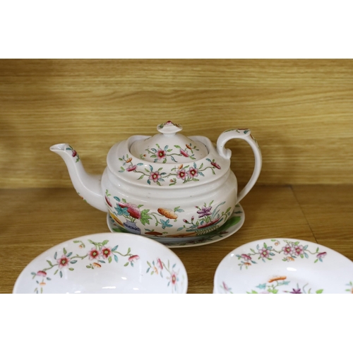 338 - A mid 19th Century Hillditch London-shape part tea and coffee set