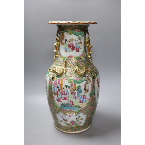 488 - A Chinese famille rose vase