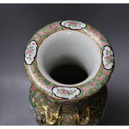 488 - A Chinese famille rose vase