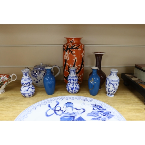 509 - A group of 20th century Chinese porcelain, etc.